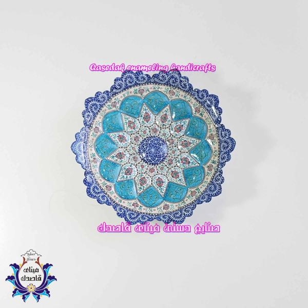 بشقاب میناکاری ۲۵ سانتیمتر کد ۱۲۷۱