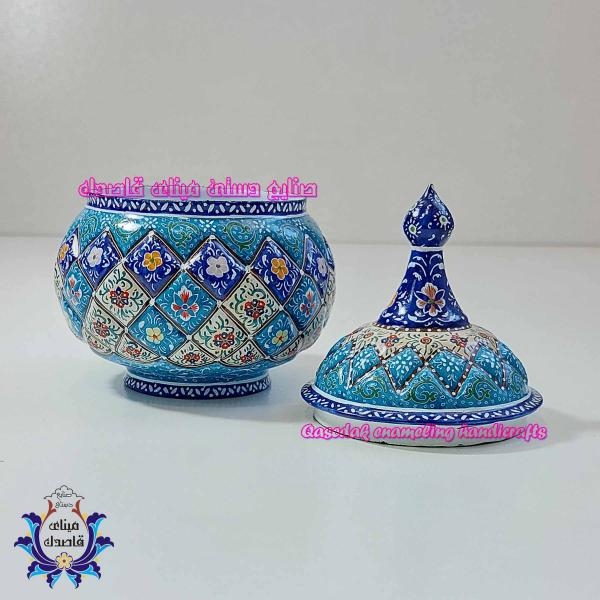 قندان میناکاری سایز متوسط کد ۲۸۲۵