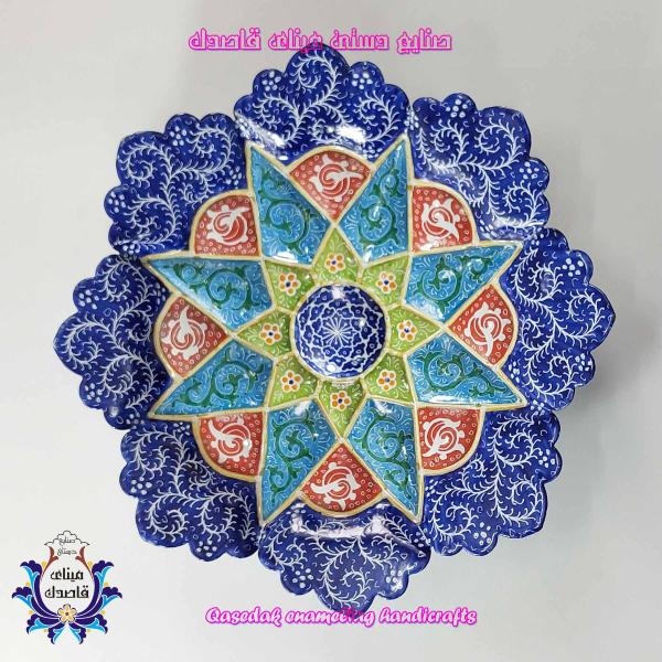 بشقاب میناکاری ۱۶ سانتیمتر کد 1046