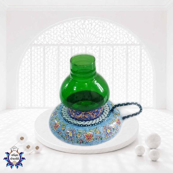 "جا شمعی و جا عودی میناکاری کد 15 - طراحی زیبا و منحصر به فرد"