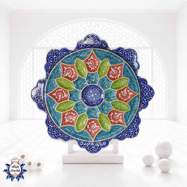 بشقاب میناکاری ۱۶ سانتیمتر کد ۱۰47