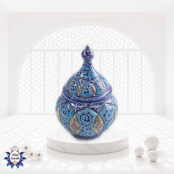 قندان میناکاری سایز کوچک کد ۲۸۲۹