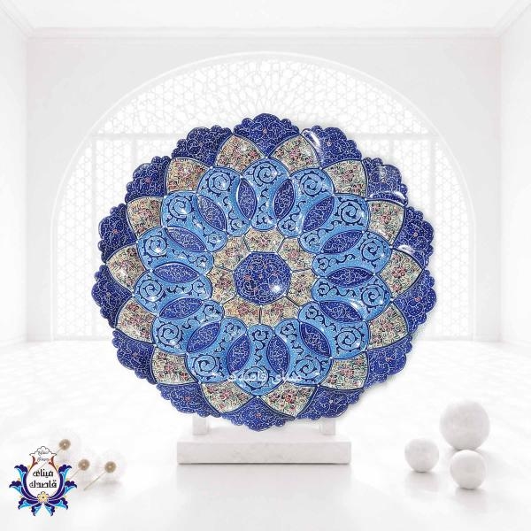 بشقاب میناکاری ۳۰ سانتیمتر کد1395
