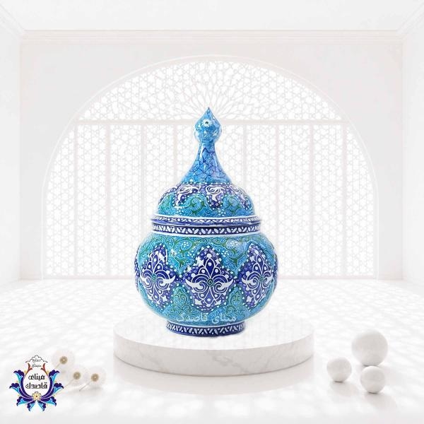 قندان میناکاری سایز کوچک کد ۲۸۲۸