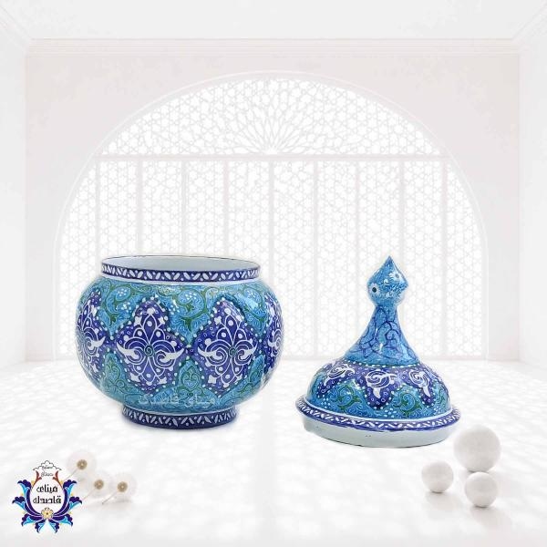 قندان میناکاری سایز کوچک کد ۲۸۲۸