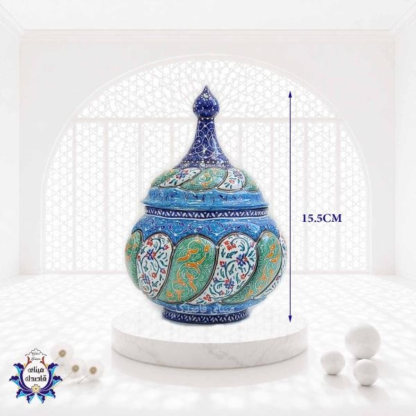 قندان میناکاری سایز متوسط کد ۲۸۲۷