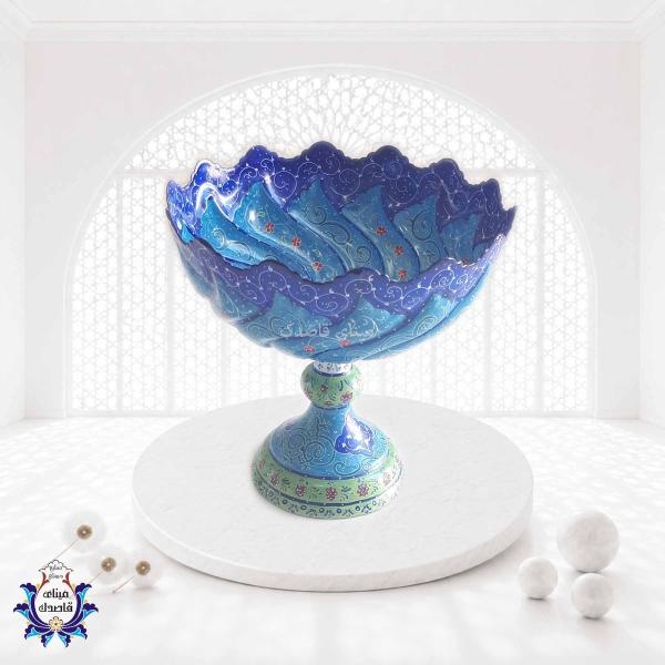 کاسه پایه دار میناکاری ۲۰ سانتیمتر کد ۲۳۳۱