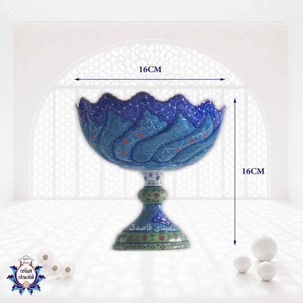 کاسه پایه دار میناکاری ۲۰ سانتیمتر کد ۲۳۳۱