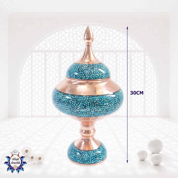 شکلات‌خوری فیروزه‌کوبی ۳۰ سانتی‌متر