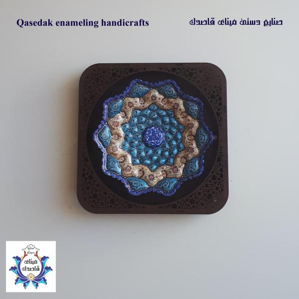 قاب بشقاب میناکاری ۱۶ سانتیمتر کد ۱۱۵۰