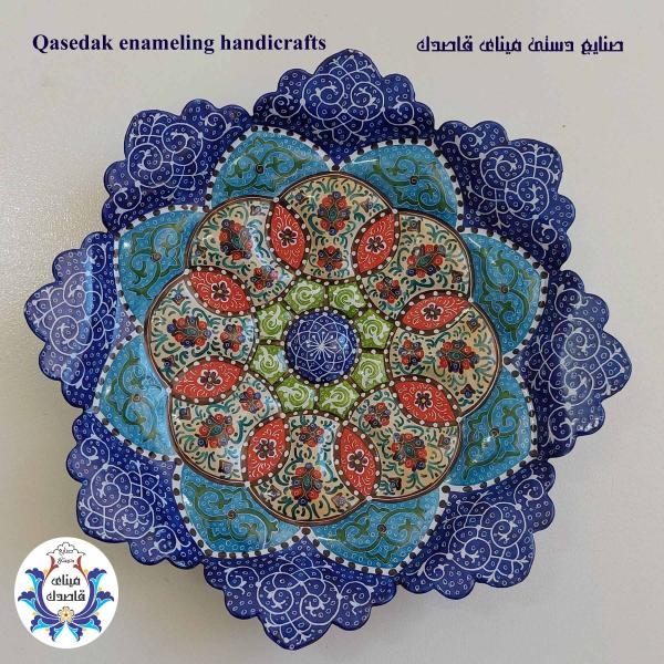 بشقاب میناکاری ۱۶ سانتیمتر کد ۱۰۳۵