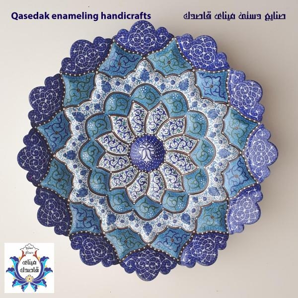 بشقاب میناکاری ۲۵ سانتیمتر کد ۱۲۳۸