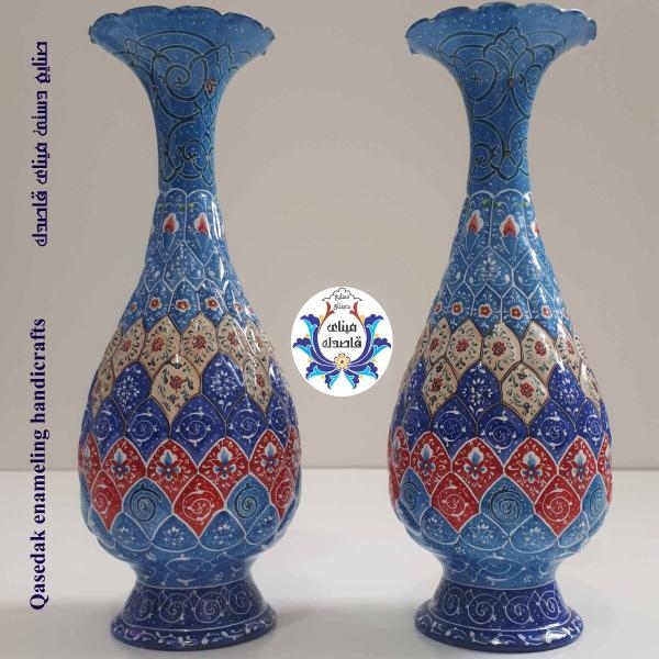 گلدان میناکاری ۲۵ سانتیمتر کد ۱۶۱۱