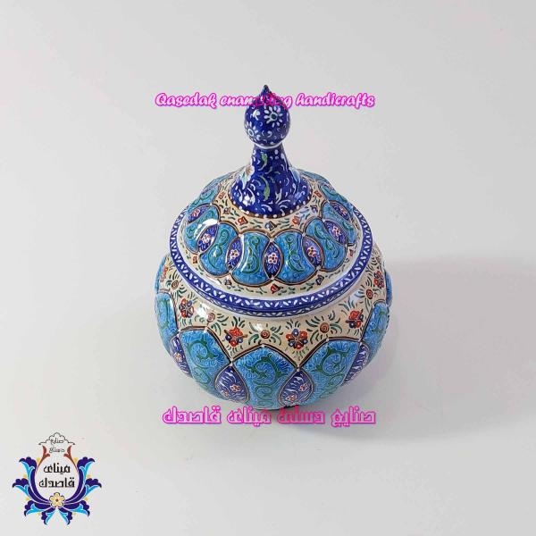قندان میناکاری سایز متوسط کد ۲۸۲۶