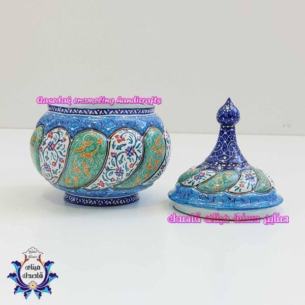 قندان میناکاری سایز متوسط کد ۲۸۲۷