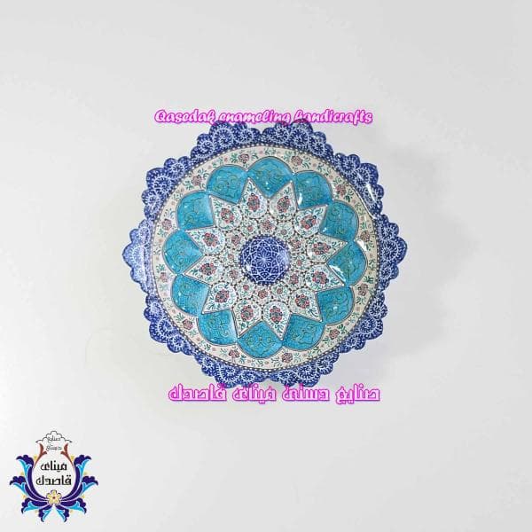 بشقاب میناکاری ۲۵ سانتیمتر کد ۱۲۷۱
