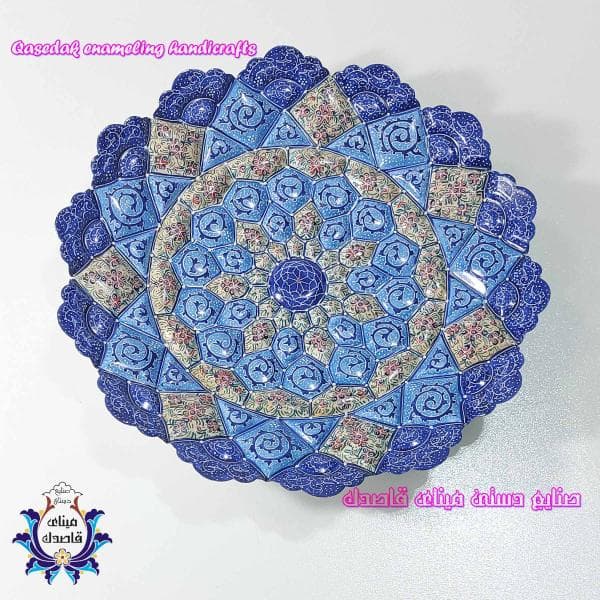 بشقاب میناکاری ۳۰ سانتیمتر کد 1399