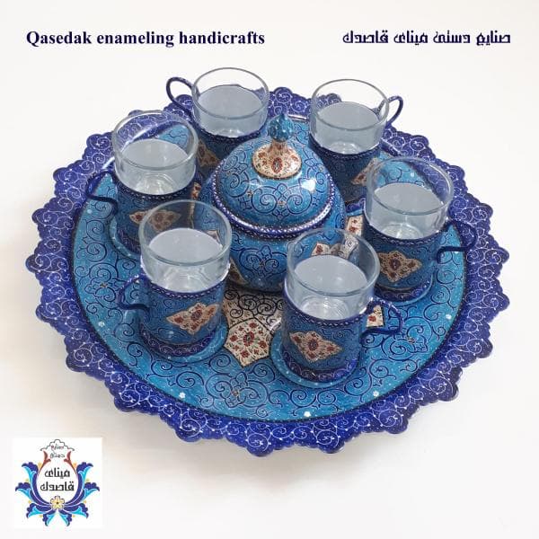 سرویس چایخوری میناکاری کد ۱