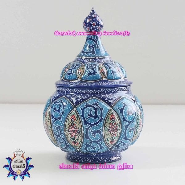قندان میناکاری سایز کوچک کد ۲۸۲۹