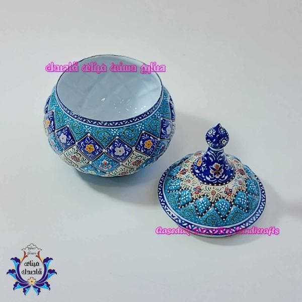 قندان میناکاری سایز متوسط کد ۲۸۲۵