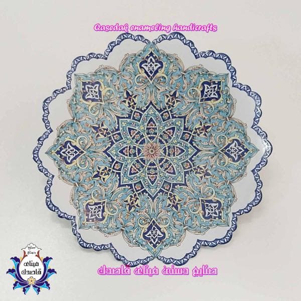 بشقاب ۳۰ سانتیمتر خیال قاصدک | جلوه‌ای باشکوه از هنر میناکاری ایرانی