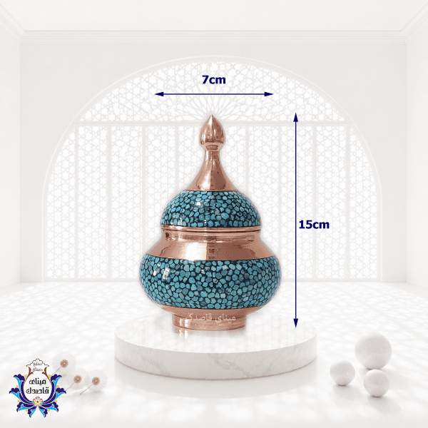 سرویس چای‌خوری فیروزه‌کوبی ۶ نفره؛ پذیرایی لوکس با هنر اصیل ایرانی