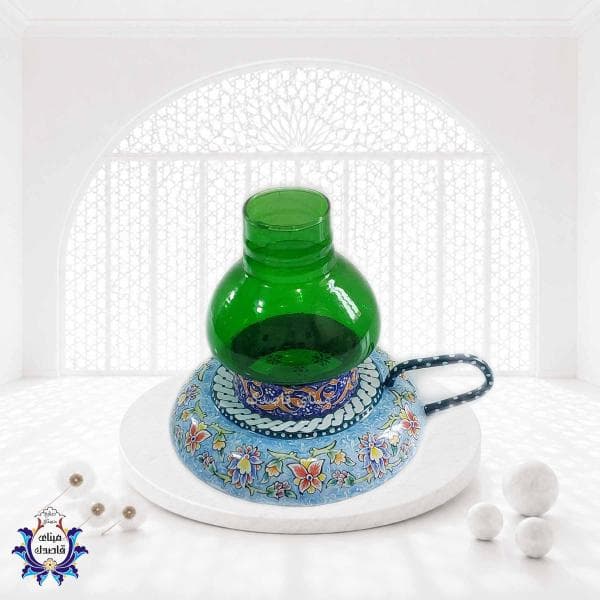 "جا شمعی و جا عودی میناکاری کد 15 - طراحی زیبا و منحصر به فرد"