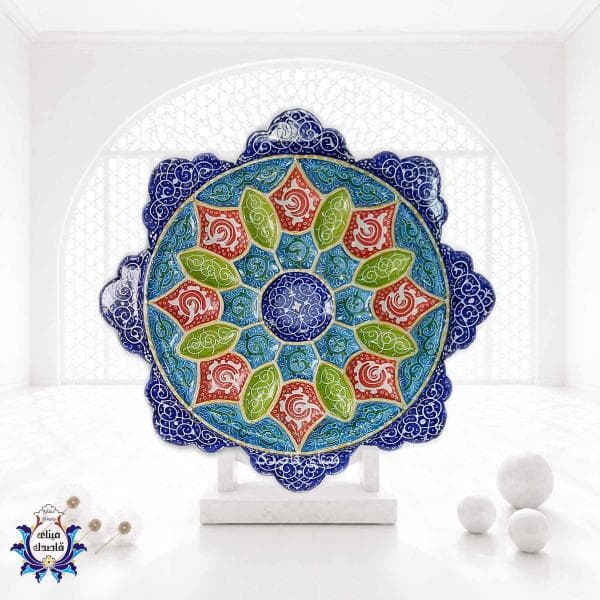 بشقاب میناکاری ۱۶ سانتیمتر کد ۱۰47