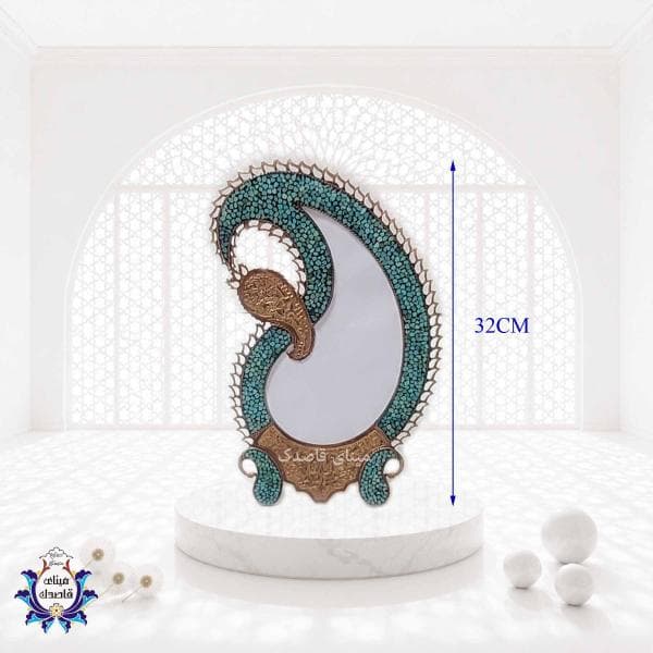 آیینه فیروزه کوبی ۳۲cm کد ۱