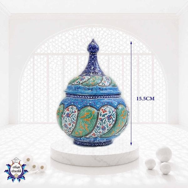 قندان میناکاری سایز متوسط کد ۲۸۲۷