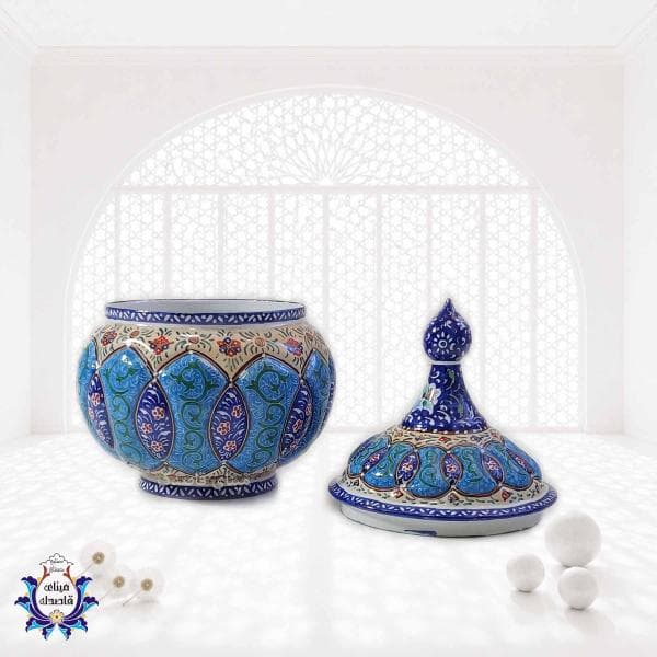 قندان میناکاری سایز متوسط کد ۲۸۲۶