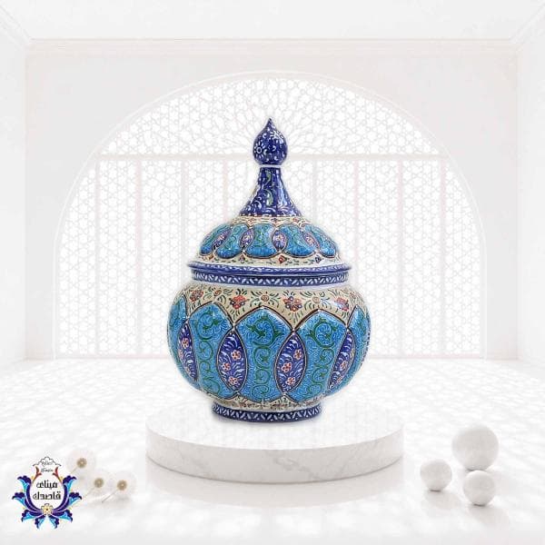 قندان میناکاری سایز متوسط کد ۲۸۲۶