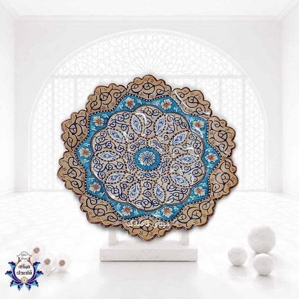 بشقاب میناکاری ۲۰ سانتیمتر کد ۱۱۶۲