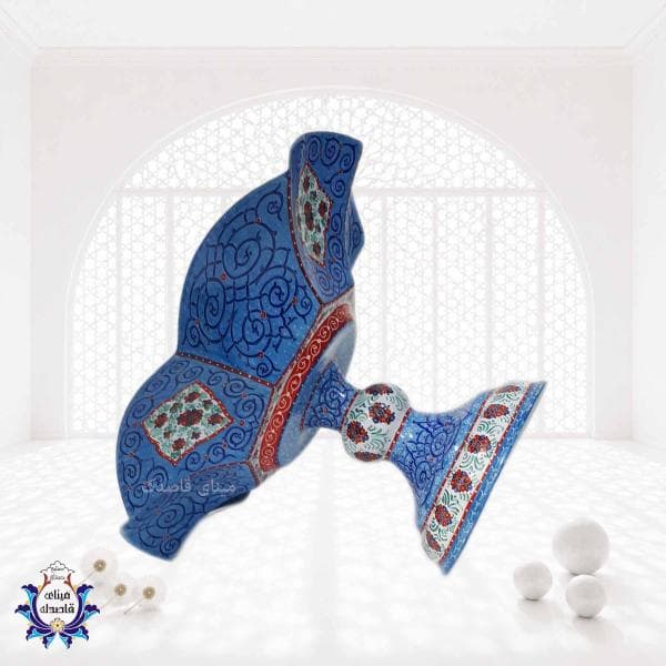 بشقاب پایه دار گلبرگی ۲۵سانتیمتر کد۲۷۵۵
