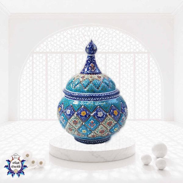 قندان میناکاری سایز متوسط کد ۲۸۲۵