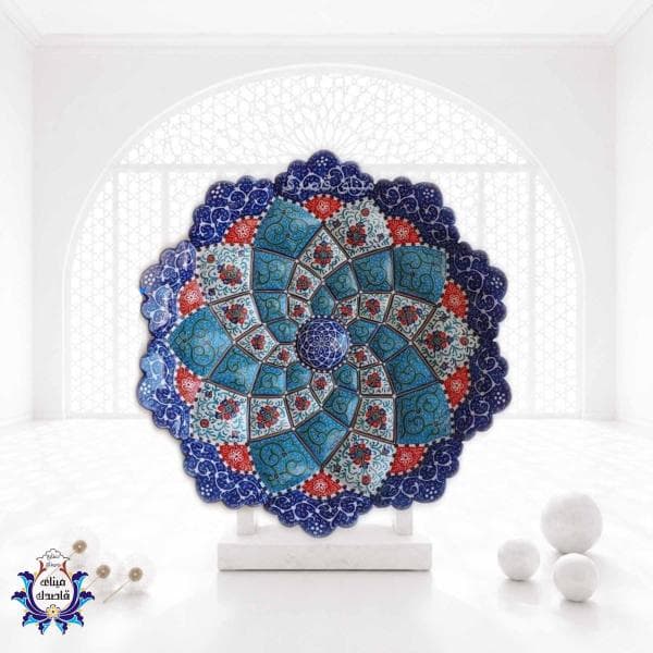 بشقاب میناکاری ۲۰ سانتیمتر  کد ۱۱۵۹