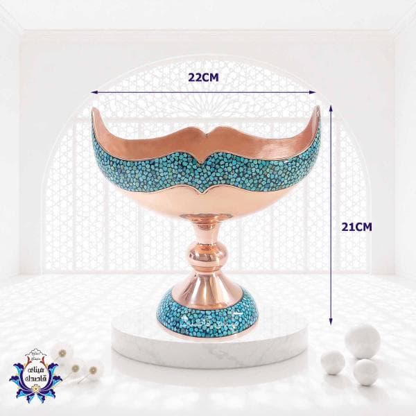 کشکول فیروزه‌کوبی سایز ۲
