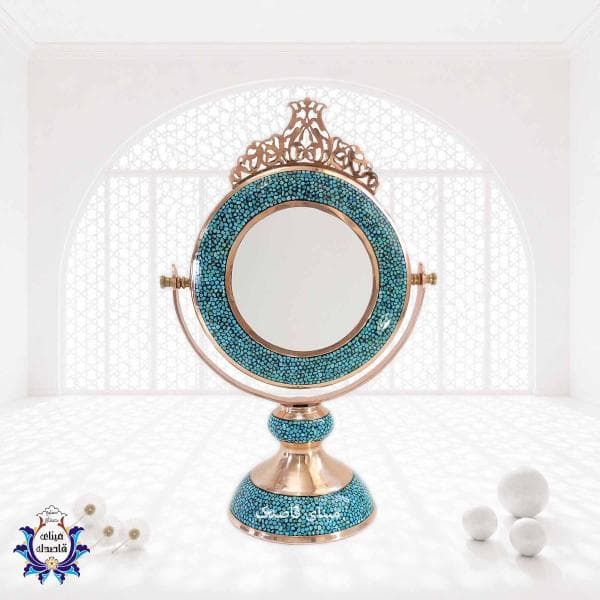 آینه و شمعدان فیروزه‌کوبی کد 3