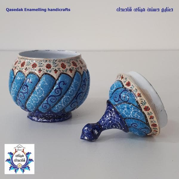 قندان میناکاری سایز کوچک کد ۲۸۱۸