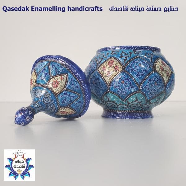قندان میناکاری سایز متوسط کد ۲۸۲۱