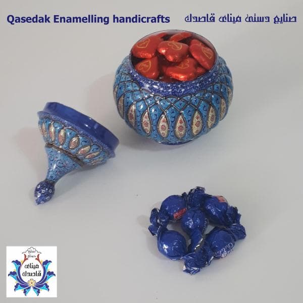 قندان میناکاری سایز بزرگ  کد ۲۸۱۹