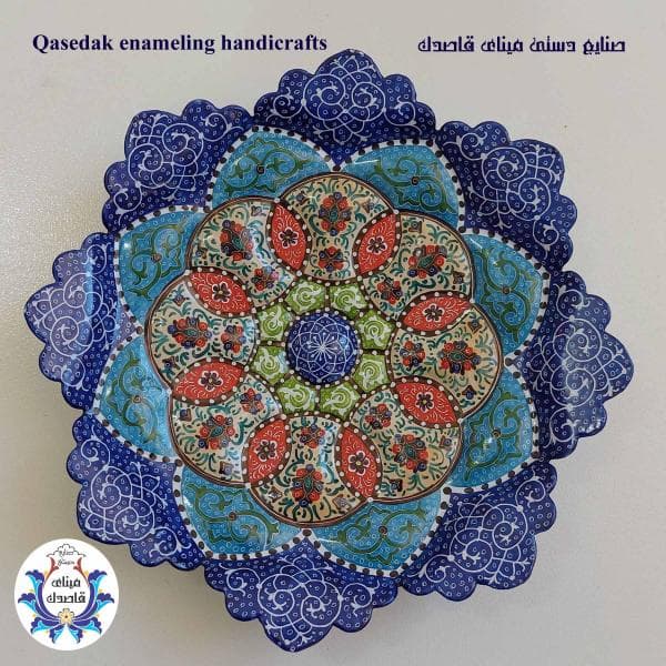 بشقاب میناکاری ۱۶ سانتیمتر کد ۱۰۳۵