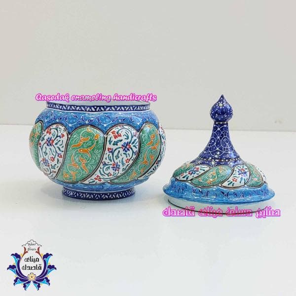 قندان میناکاری سایز متوسط کد ۲۸۲۷